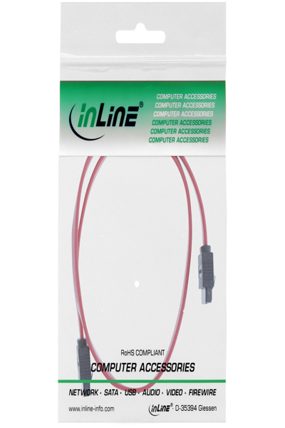 Câble SATA 6 Gb/s en ligne avec loquets 0,3 m