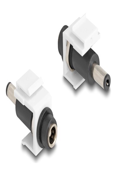 Delock Strömadapter - DC-jack 5,5 x 2,1 mm (hona) till DC-jack 5,5 x 2,5 mm (hane) - 84175