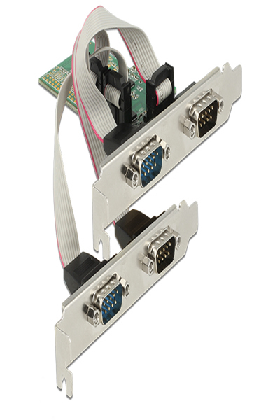Delock PCI Express-kort > 4 x seriell RS-232 - 89557