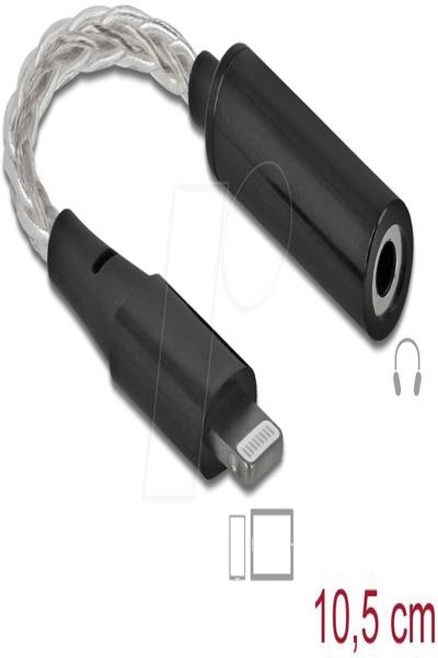 Delock Lightning to headphone jack adapter - 66317