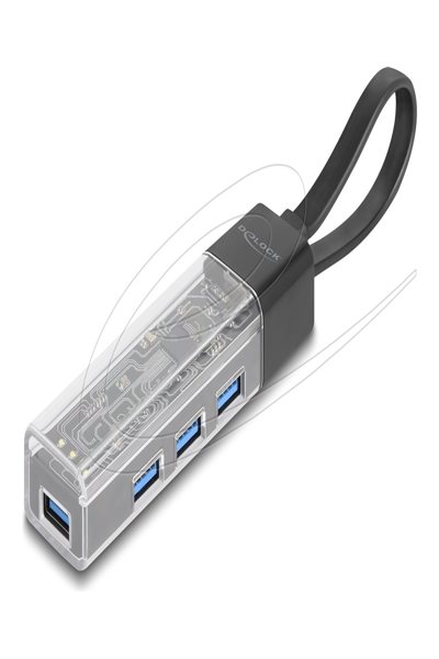 Delock USB-A/C Hybrid Port 5 Gbps Data Hub - 64335