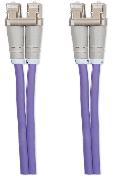 Intellinet Fiber Optic Patch Cable OM4 LC/LC 1m Violet - 750875