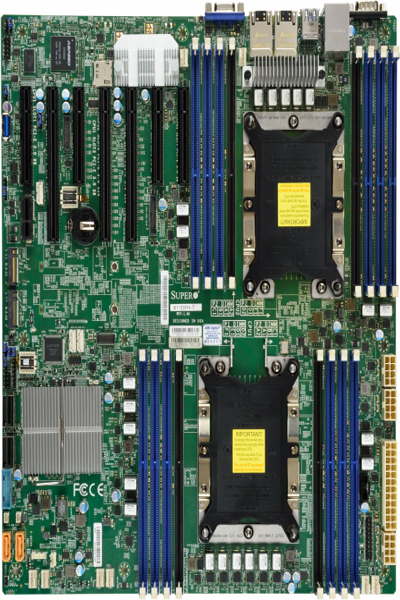 Supermicro X11DPH-T - Motherboard - Erweitertes ATX - Socket P - 2 UnterstÃƒÂ¼tzte CPUs - C624 - Motherboard - Intel Socket 3647 (Xeon Phi) - MBD-X11DPH-T-B