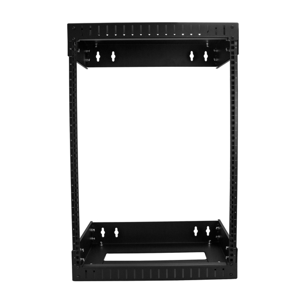 StarTech StarTechStarTech 15U Wallmount Server Rack - Adjustable Rails - 48.30cm (19") Wide - cabinet - suitable for wall mounting - Black - 15U - 50.8 cm (20") - RK15WALLOA