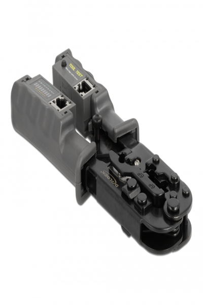 Delock Krympkabel verktyg - med integrerad kabeltestare - 90510