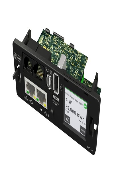 Vertiv AUU3E1R5-06CF17-2C20C20A900-D, Övervakad, 1U, Enfas, Horisontell, Svart, 6 AC-uttag - VA7U21A0