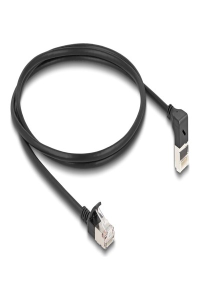 Câble réseau Delock - RJ-45 (M) coudé vers le haut vers RJ-45 (M) droit