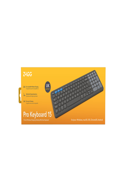 ZAGG Pro Keyboard 15, Wireless, Bluetooth, QWERTY, Black - 103211034