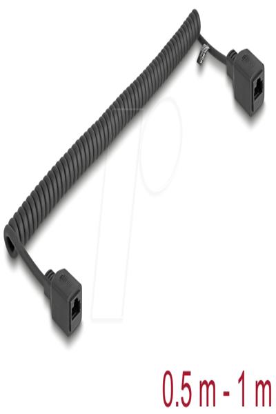 Câble Delock 90669, 1 m, Cat5e, U/UTP (UTP), RJ-45, noir