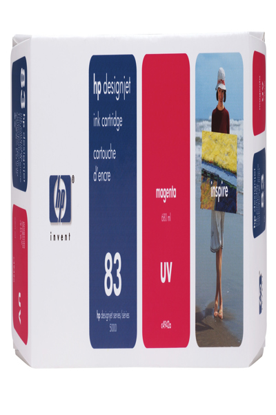HP DesignJet 83 Ink Cartridge: Magenta, 680ml Original