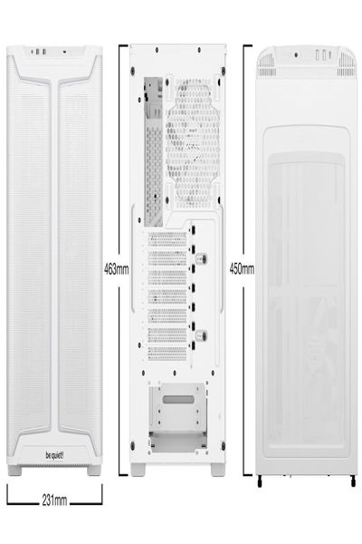 Be Quiet! Geh Pure Base 501 DX White - Mini tower - ATX - BGW77