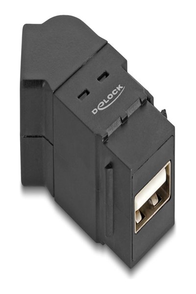 Delock USB adapter - USB (F) panel mountable to USB (F) angled