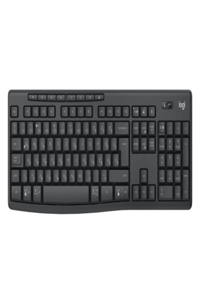 Logitech MK370 Combo for Business - Wireless - RF Wireless + Bluetooth - Mecha-membrane key switch - QWERTY - Graphite - Mouse included - 920-012070