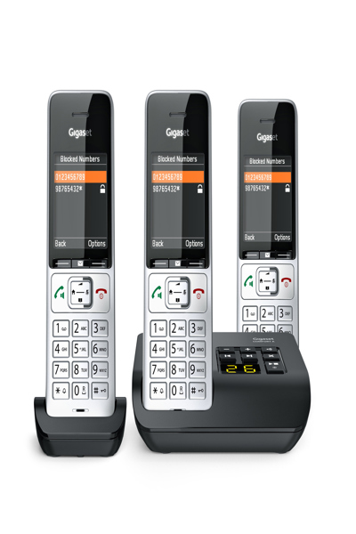 Gigaset Comfort 500A Trio Silver/Black Phone - L36852-H3023-B111