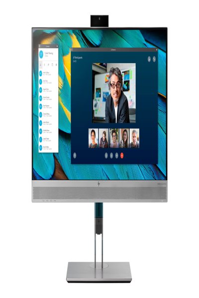 HP EliteDisplay E243m: 23.8" Full HD LED Monitor, Black/Silver - 1FH48AA