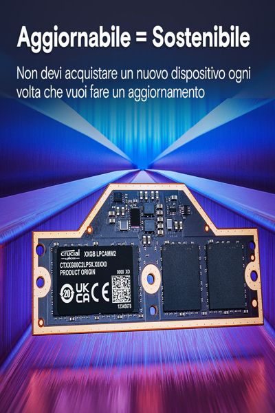 CRUCIAL CT64G75C2LP5X 64 GB LPDDR5X LPCAMM2 - CT64G75C2LP5X