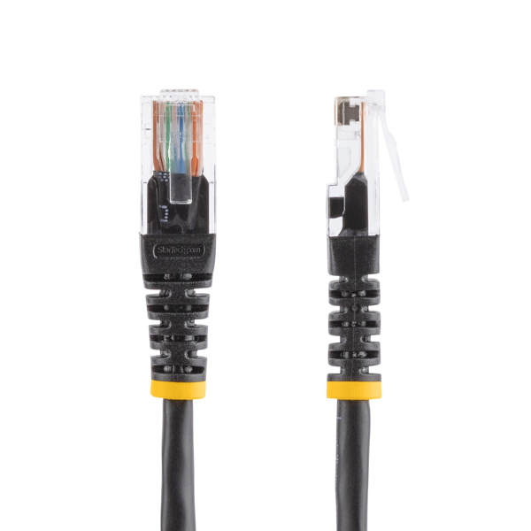 StarTech Cat5e RJ45 UPT Patch Cable - Patch Cable - RJ-45 (M) - RJ-45 (M) - 15.0m - UTP - CAT 5e - Pressed - Black (M45PAT15MBK) - M45PAT15MBK