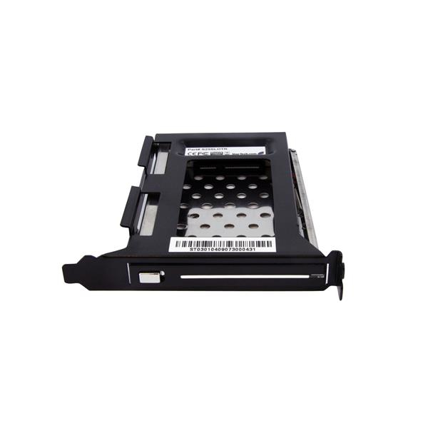 StarTech 2.5" SATA mobile frame for PC expansion slot - storage bay adapter - black (S25SLOTR) - S25SLOTR
