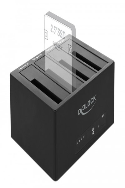 Delock USB 3.0 Docking Station for 4 x SATA HDD / SSD with Clone Function - 64063
