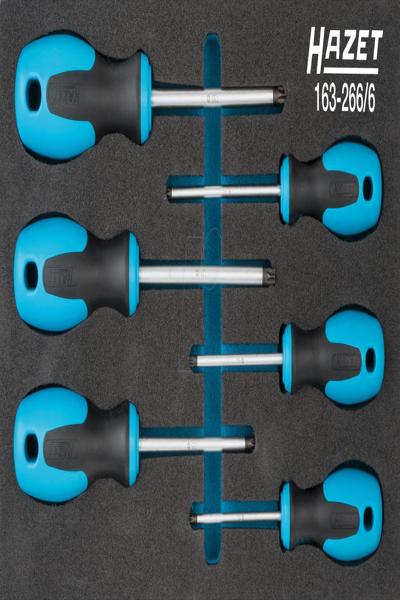 Jeu de tournevis d'atelier HAZET 8 pièces TORX