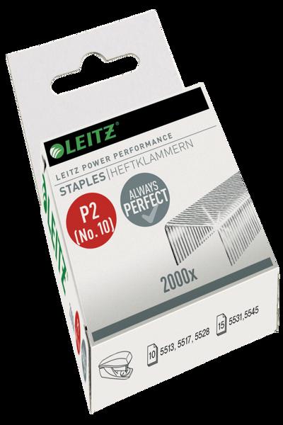 Esselte Leitz 55771000 - Staples pack - 4 mm - 2000 staples - Steel - Chrome - 10 sheets