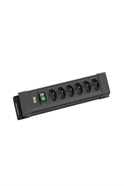 Bachmann CONNECTUS 6xUTE 1xSwitch 2.0m Black - BM005935