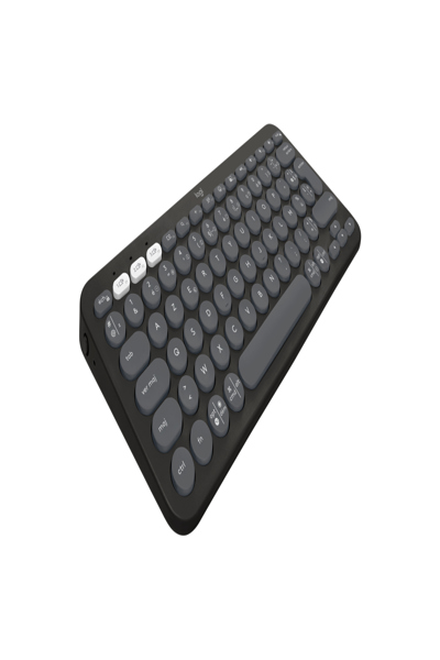 Logitech Pebble Keys 2 K380s - Mini - Wireless - RF Wireless + Bluetooth - Scissor key switch - AZERTY - Graphite - 920-011803