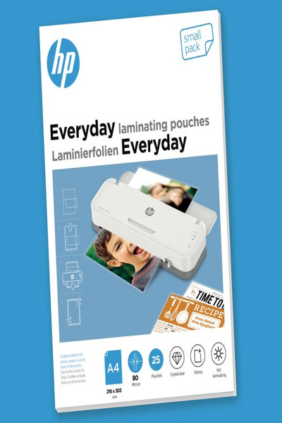 HP Laminating Pouches Everyday A4: 80 Micron, 25x