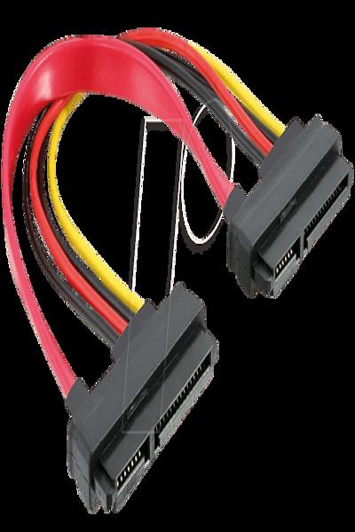Delock SATA cable - SATA combo (F) to SATA combo (F) - 84406