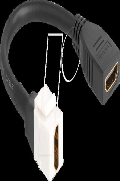 Delock HDMI cable - HDMI female to HDMI female keystone - 86973