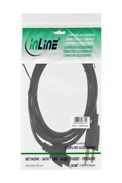 Câble d'alimentation InLine USA/Canada pour ordinateur portable noir 2 m