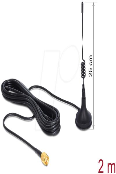 Delock GSM / UMTS-antenn - Antenn - 88879