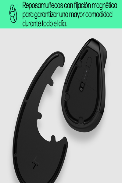 HP 920 Ergonomic Wireless Mouse: Right-hand, Vertical Design, 4000 DPI - 6H1A4AA
