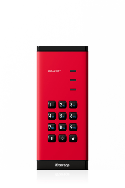 SSD iStorage diskAshur3 256 bits - Rouge