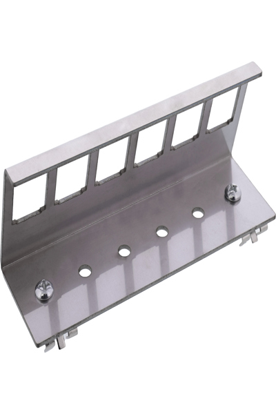 InLine Keystone SNAP-In Metall-Modulhalter 6-fach für Hutschiene