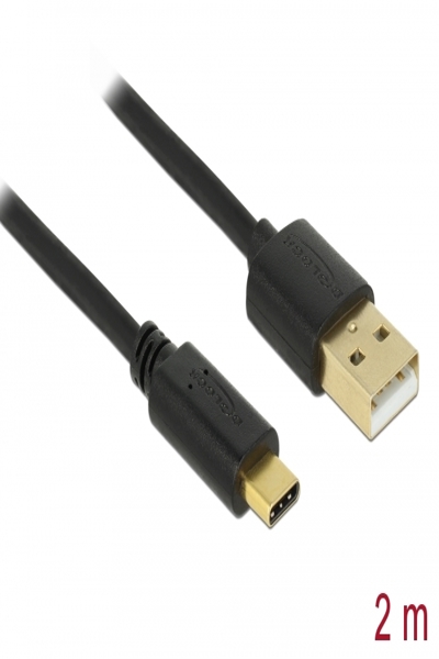 Delock USB-kabel - USB-C (hane) till USB (hane) - 83327