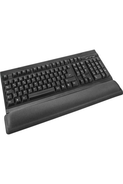 Clavier en ligne avec repose-poignet en gel noir