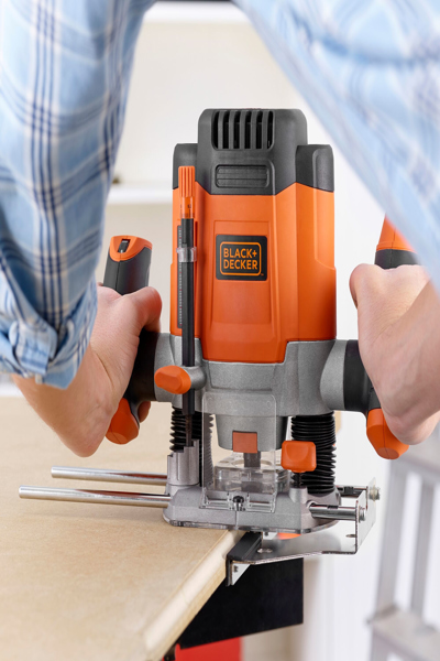 Black & Decker KW1200EKA-QS BLD Plunge Router 1200W - KW1200EKA-QS