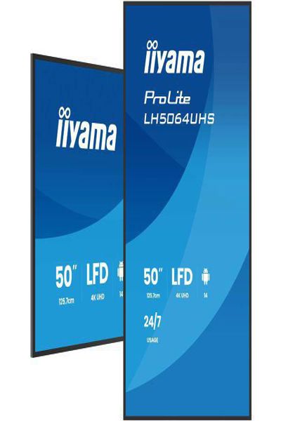 Iiyama LH5064UHS-B1AG 50 IN LCD UHD - Flat Screen - 127 cm - LH5064UHS-B1AG