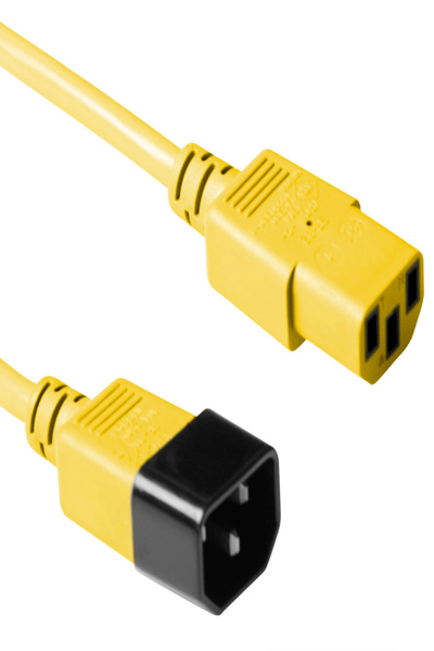 Rallonge d'alimentation ACT - IEC 60320 C14 vers IEC 60320 C13