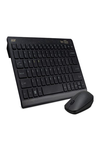 Acer Chrome combo set - Wireless - RF Wireless - Mechanical - QWERTY - Black - Mouse included
