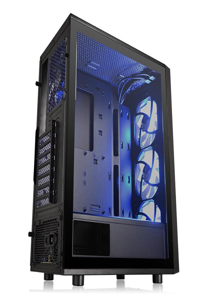Thermaltake Versa J25 TG RGB Midi Tower PC Case - CA-1L8-00M1WN-01