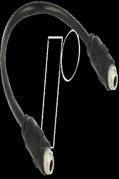Delock Audio adaptor - mini-phone stereo 3.5 mm female to mini-phone stereo 3.5 mm female - 85115