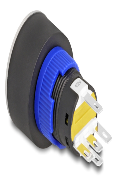Delock Push Button protruding 22 mm 5 x Solder flat Plastic LED - 22050