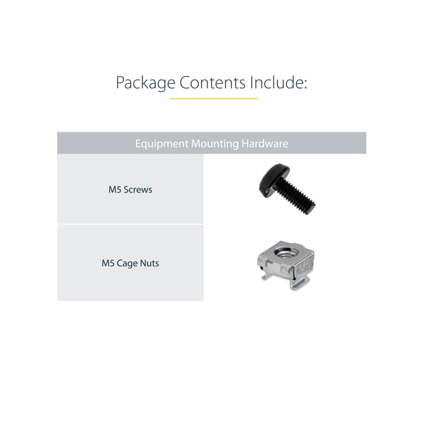 StarTech 8 HE Desktop Rack - 2 Post Open Frame Rack - Open frame rack (2 posts) - 8U - RK8OD