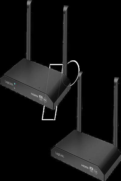 LogiLink HDW0103 - Wireless KVM Set, HDMI, USB, 150 m - HDW0103