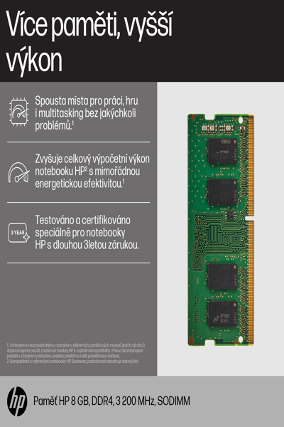 HP 8GB 3200 SODIMM Memory: DDR4 - 8C4X8AA
