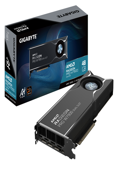 Carte graphique Gigabyte Radeon Pro W7900 Dual Slot AI TOP 48 Go