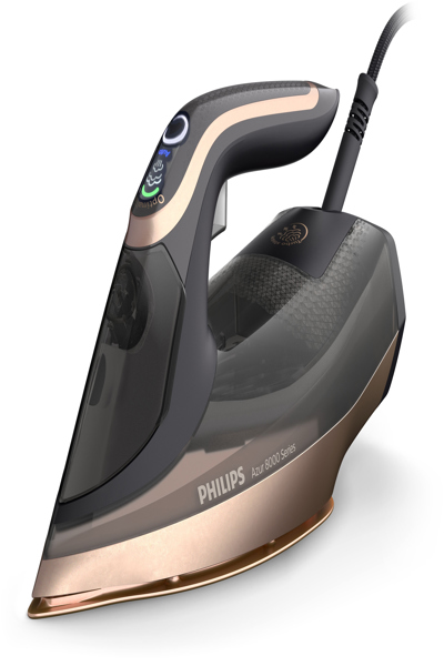 Philips DST8041/80, Steam iron, SteamGlide Elite soleplate, 2.5 m, 260 g/min, Black, 80 g/min - DST8041/80