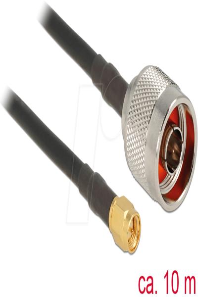 Delock Antenna cable - SMA male to N connector male - 89421